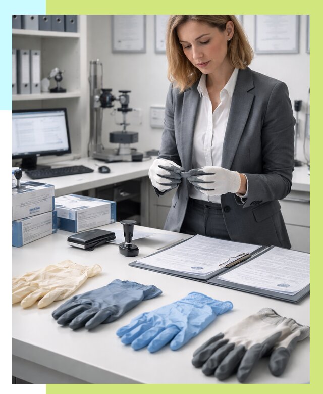 Сертификация перчаток в Чистополе от 8703 р. | Алешин-Чст