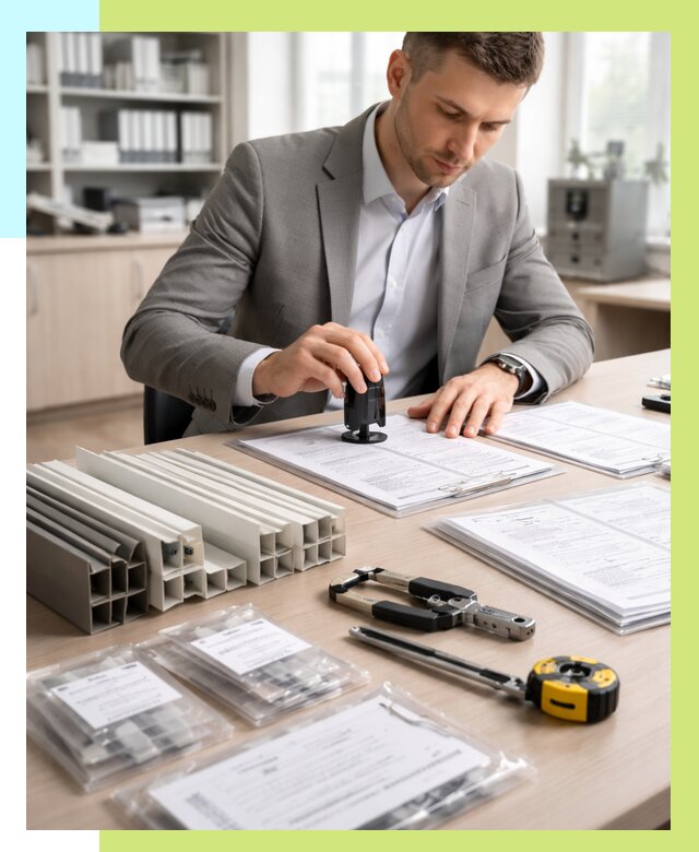 Сертификация ПВХ продукции в Чистополе от 8703 р., Алешин-Чст