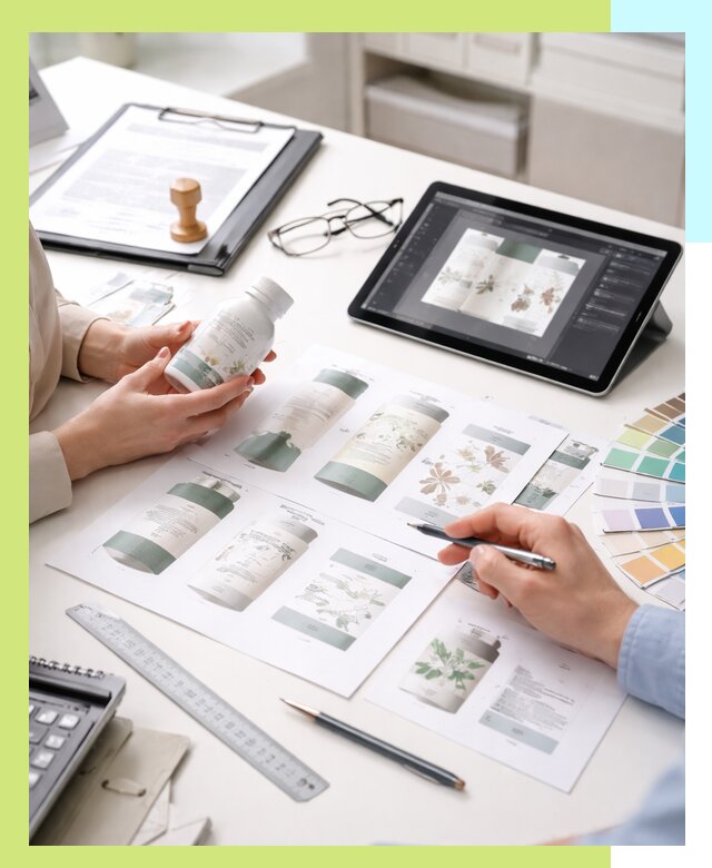 Профессиональная разработка дизайна и текста этикетки продукции в Чистополе