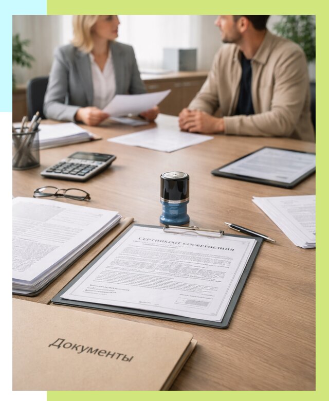 Сертификат соответствия на продукцию в Чистополе от 15359 р.|Алешин-Чст